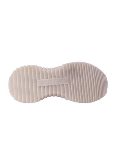 Hobby Ayakkabı Hobby Kadın Hakiki Deri Leopar Detaylı Kalın Tabanlı Sneaker Ayak Beyaz