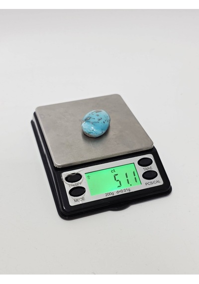 Doğal İran Nişabur Firuze Turkuaz Taşı 51,1 Karat - 10,2 Gram T007