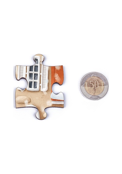 King Of Puzzle Kitaplıktaki Kediler Ahşap Puzzle 35 Parça