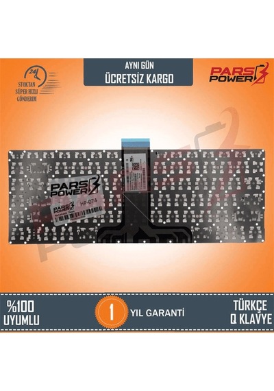 HP Uyumlu Stream 14-ax007nt (2EQ04EA) Notebook Klavye (Beyaz TR) (Pars Power) Küçük Enter Beyaz 832745