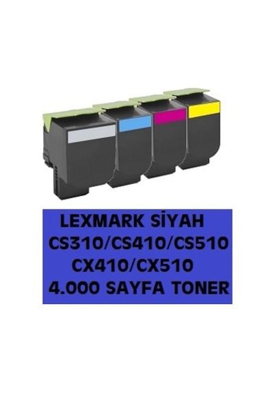Lexmark Cs310.Cs410.Cs510.Cx410.Cx510 70C80K0 70C8Hk0 Toner