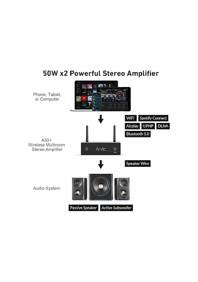 Arylic A50+ 50w X2 Stream Amfi