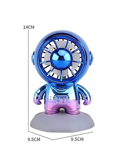 Yeni Usb Mini Sevimli Karikatür Aya Basan Astronot El Fanı Taşınabilir Ev Ofis Şirin El Masa Fanı