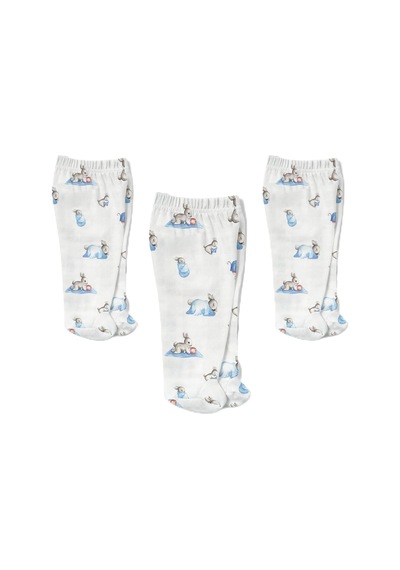 % 100 Pamuk Müslin Patikli Alt 3 Lü Set Bébé Lapin Yndgnalt-1019