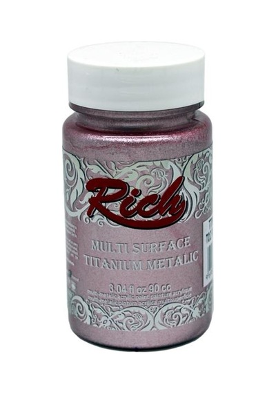 Rich Multi Surface Titanium Metalik Boya 90 Cc. 2556 Toz Pembe