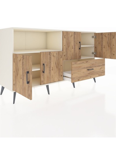 Hyperion Konsol 4 Raflı Tek Çekmeceli 4 Kapaklı 176x44x99 Aytaşı- Aytaşı-çam Hyperion Konsol 4 Raflı Tek Çekmeceli 4 Kapaklı 176x44x99 Aytaşı- Aytaşı-çam