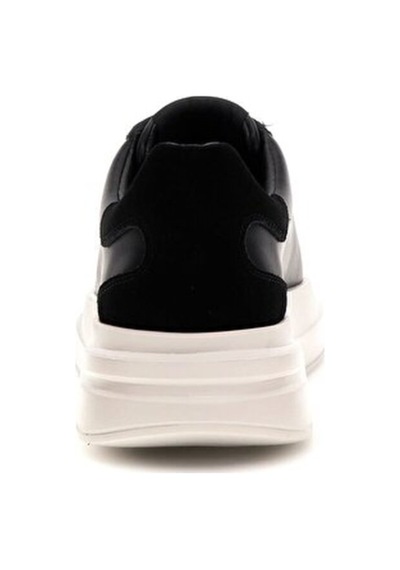 Guess Elban Erkek Siyah Deri Sneaker Fmfbanlel12-black Siyah