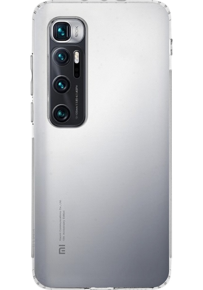Xiaomi  Mi 10 Ultra Kılıf Kamera Korumalı Tıpalı Şeffaf Silikon Kapak