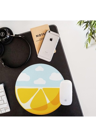 sepeti Limon Desenli Yuvarlak Mousepad 20 X 20 Cm Sku: Mır8690010136114
