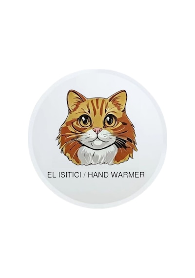 Sıa Kahverengi Kedi Cep Sobası,el Isıtıcı,sıcak Su Torbası Pvc 10x9,5cm Çok Renkli