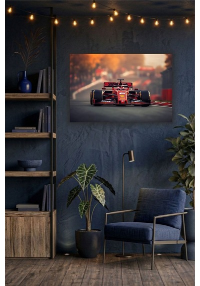 Formula 1 Motors Temalı Dekoratif Cam Tablo -24