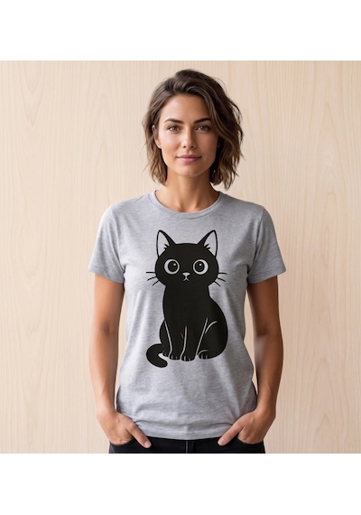 Kedi Ütü İle Uygulanabilen Dtf Tekstil Baskı