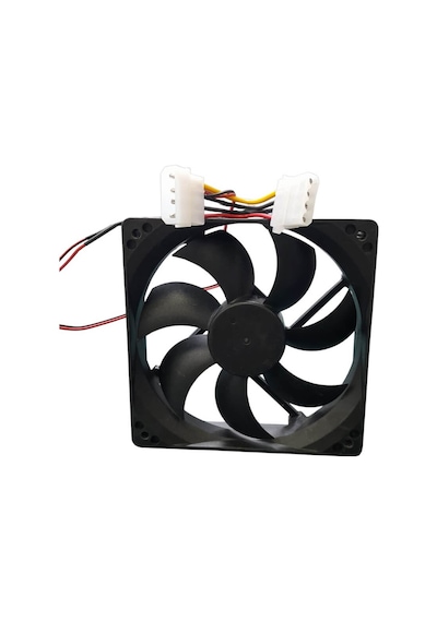 12cm Kasa Fanı - 12v 4 Pin Molex Soketli 120x120mm Kasa Fanı 1 Adet