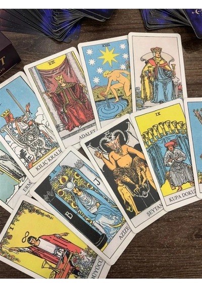 78 Kart Güneş Ay Döngü Tarot Kartları