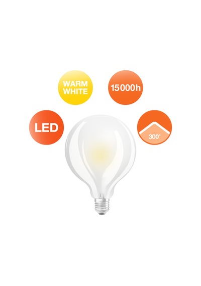 Osram Globe 95 11 W Sarı Klasik E27 Duy Led Ampul 3'li Avantaj Paketi Mıchu