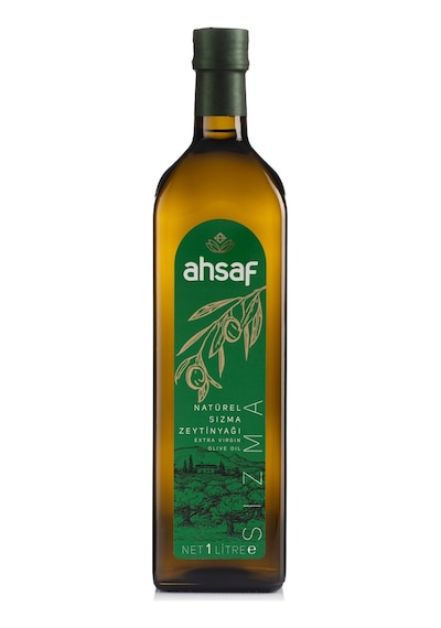 Ahsaf Natürel Sızma Zeytinyağı Cam 1 L