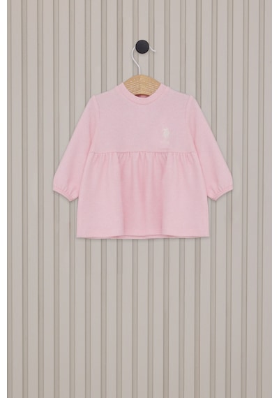 U.S. Polo Assn Kız Bebek Pembe Elbise A.pembe