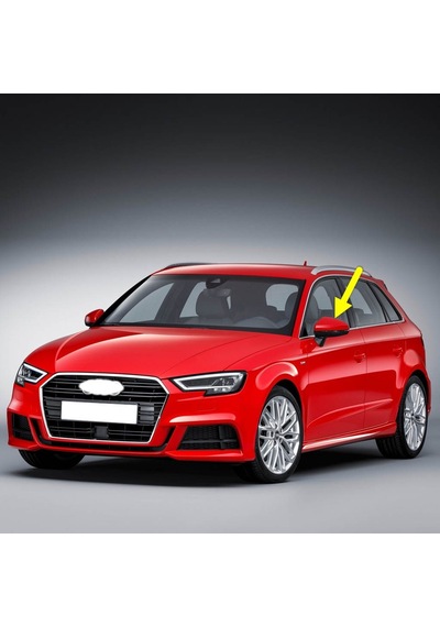 Audi A3 Sportback 2017-2020 Sol Dış Dikiz Ayna Kapağı 8v0857527d