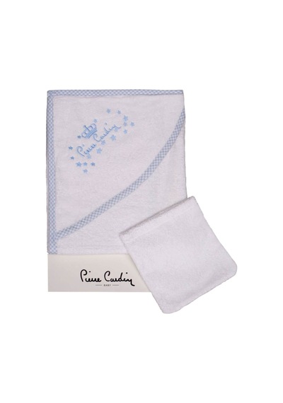 Pierre Cardin Kundak Banyo Havlusu 85X75 Cm - Mavi Yıldızlı
