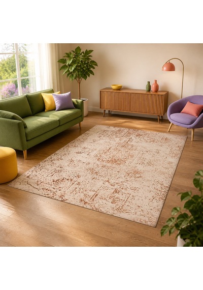 Kartela Halı Sina Halı Jüt Taban Dokuma Halı Bakır - 180 X 270 Cm