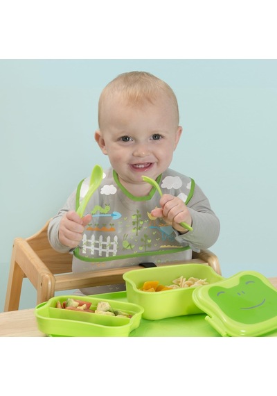 I Play Baby 101361-651-25 Mama Önlüğü Mavi, 9-18 Ay