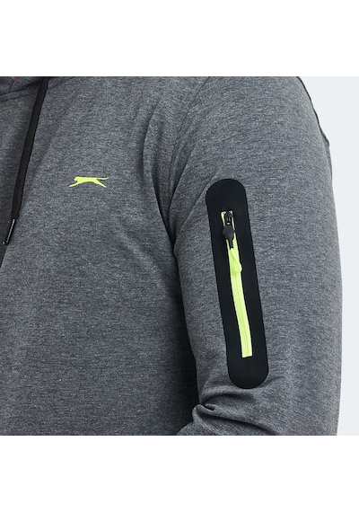 Slazenger OZZY IN Erkek Sweatshirt Koyu Gri