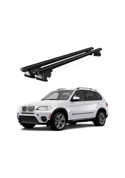 Venüs Bmw X5 E70 2007-2013 Uyumlu Siyah Ara Atkı Port Bagaj Tavan Barı