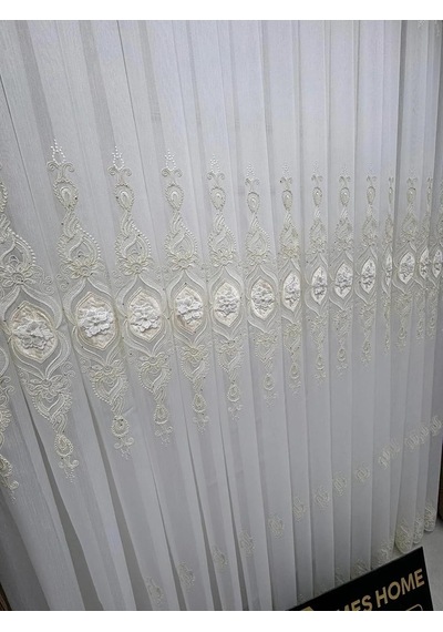 Cansel Gold 1/2,5 Pileli Tül Perde, 100 X 250 Çok Renkli