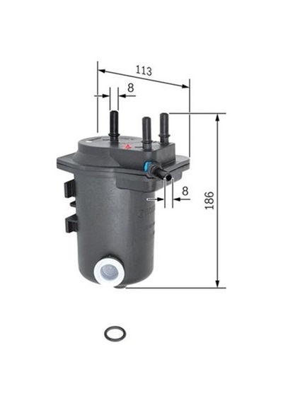Bosch Yakıt Filtresi Sensörlü Kangoo-clıo Iı 1.5 Dcı 05-05 65 Ps F026402080 8200026237-7701061576-16400ay910 0450907008