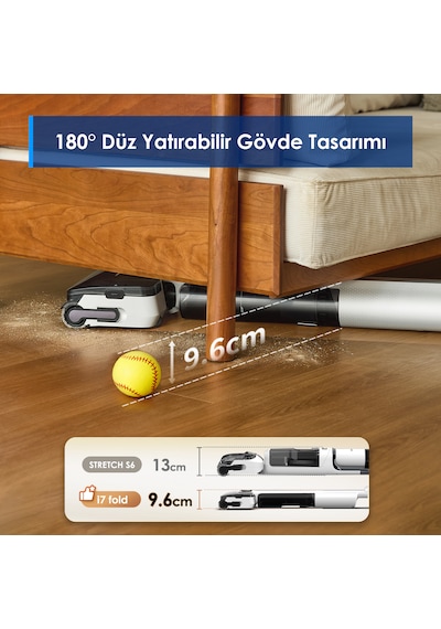 Tineco Floor One i7 Fold 22.000 PA Kablosuz Akıllı Islak Kuru Elektrikli Süpürge
