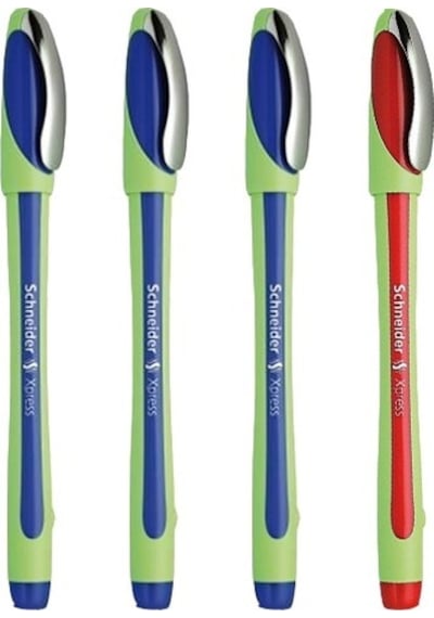 Schneider Xpress 0.8 MM Fiber Uçlu Kalem 3 Mavi 1 Kırmızı