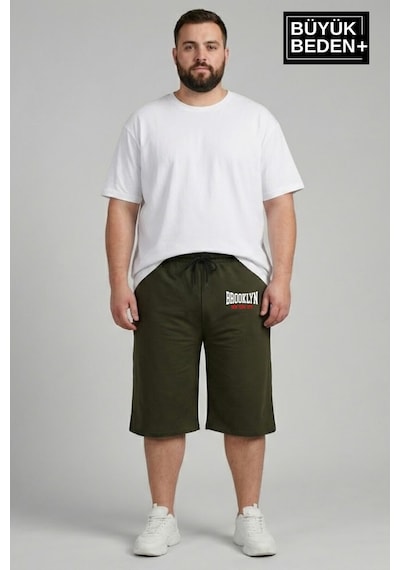 Süperlife Büyük Beden Erkek 3xl-6xl Rahat Kalıp Cepli Brooklyn 1970 Baskılı Penye Kapri Şort Spr26bsr591-03 Haki Süperlife Büyük Beden Erkek 3xl-6xl Rahat Kalıp Cepli Brooklyn 1970 Baskılı Penye Kapri Şort Spr26bsr591-03 Haki
