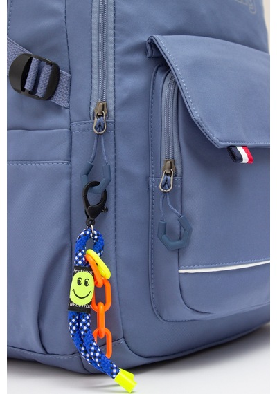 Kaff Young 51585 Blue Mavi Unisex Çok Cepli Anahtarlık Aksesuarlı Suya Dayanıklı Sırt Çantası