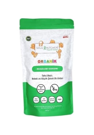 Organik Bebek Muhallebisi B1 Vitaminli Tahıl Bazlı Ek Gıda 250gr