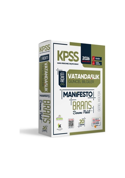 2026 Kpss Ön Lisans Vatandaşlık Kara Kutu Soru Bankası Ve Manifesto Çözümlü Branş Deneme 2li Seti