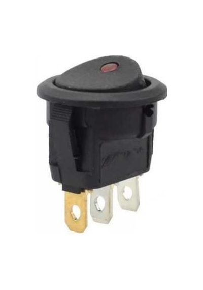 IC-132  Yuvarlak Nokta Işıklı Anahtar On-Off 3P