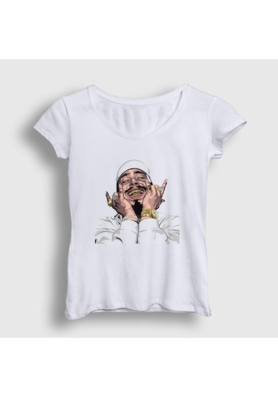 Noıssey Kadın Beyaz Laugh Post Malone T-shirt 304310tt