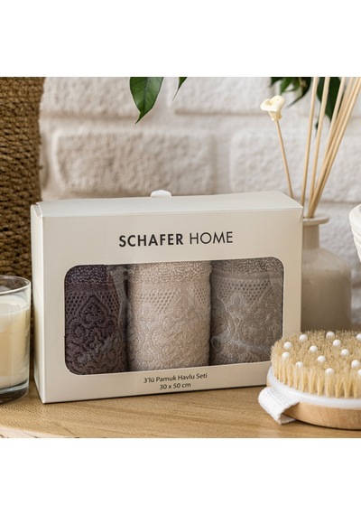 Schafer Home Noho 3 Lü Havlu Seti 30x50-asorti01 Çok Renkli
