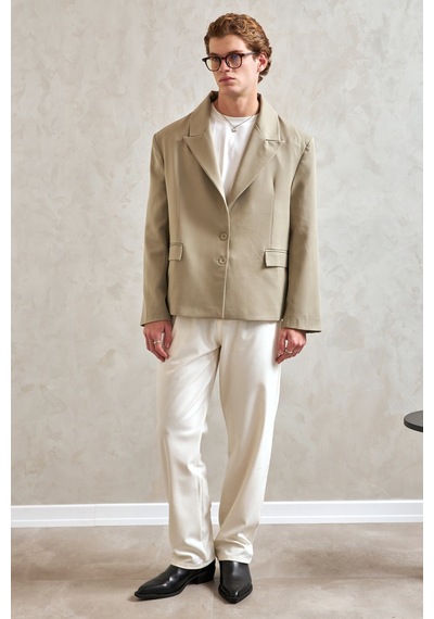 Hyman Erkek Oversize Blazer Ceket Haki