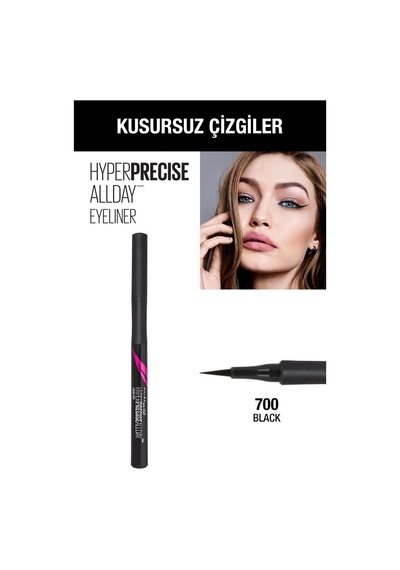Maybelline New York Hyper Precise All Day Eyeliner - 700 Black Siyah Diğer