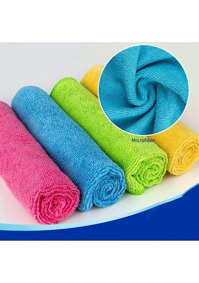 Wilma Secret Çok Amaçlı Mikrofiber Temizlik Bezi 144 Adet 30 30 Cm - Mutfak Bezi, Araç Bezi Şeffaf