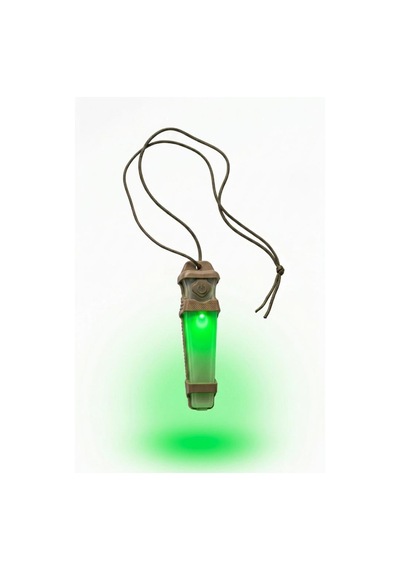 Single Sword Tactical Signal Light Kask Ve Boyun Asmalı Pilli Taktik Sinyal Lambası 12 Cm Yeşil