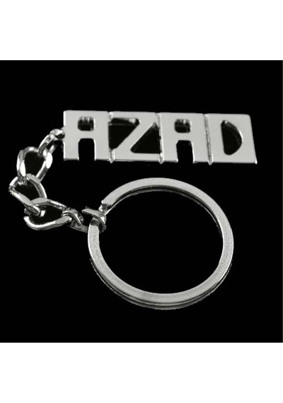Azad - 888 - - Nazblsmm - İsimli Anahtarlık Çok Renkli