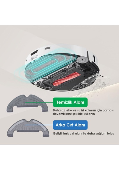 Dreame D10 Plus İle Uyumlu Robot Süpürge Mop Pedi / Bezi 2 Adet