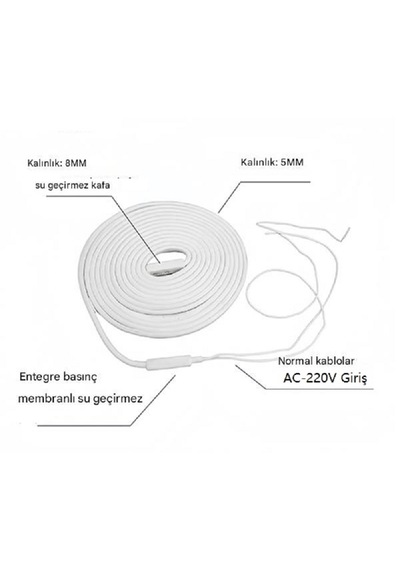 Yate10 150w 3 Metre Silikon Isıtıcı