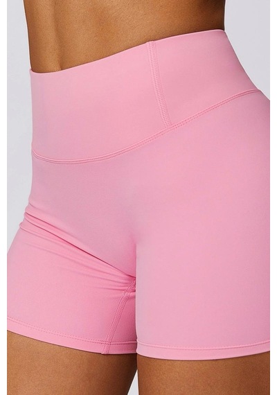 Kısa Popita Gym Tayt Şort - Pembe Pembe
