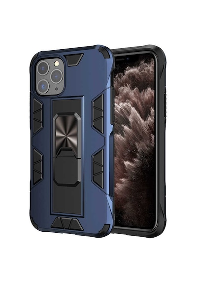 Kilifone - İphone 11 Pro Uyumlu Kılıf Katlanabilir Standlı Koruyucu Volve Kapak - Lacivert - T14105