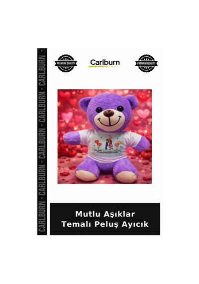 Mutlu Aşıklar Temalı Peluş Ayıcık Sevgiliye Sürpriz Oda Dekorasyonu Doğumgünü Sürprizi