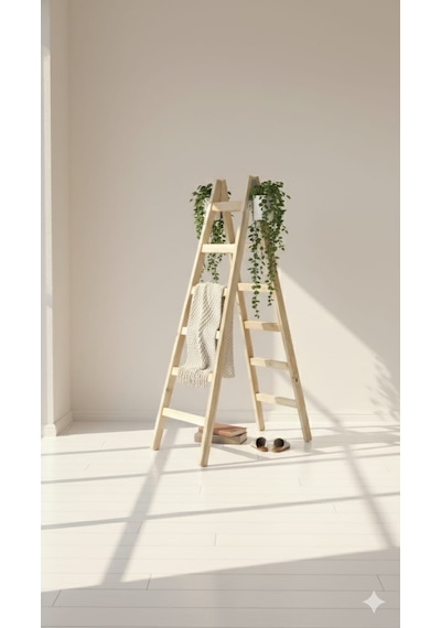 6 Basamaklı Ahşap Merdiven Standart Model