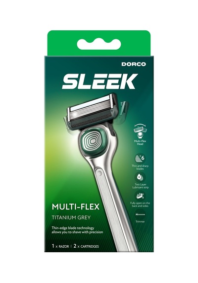 Dorco Pace 6 Sleek Multi-flex 6 Bıçaklı Sistem Tıraş Makinesi 1 Sap + 2 Yedek Başlık
